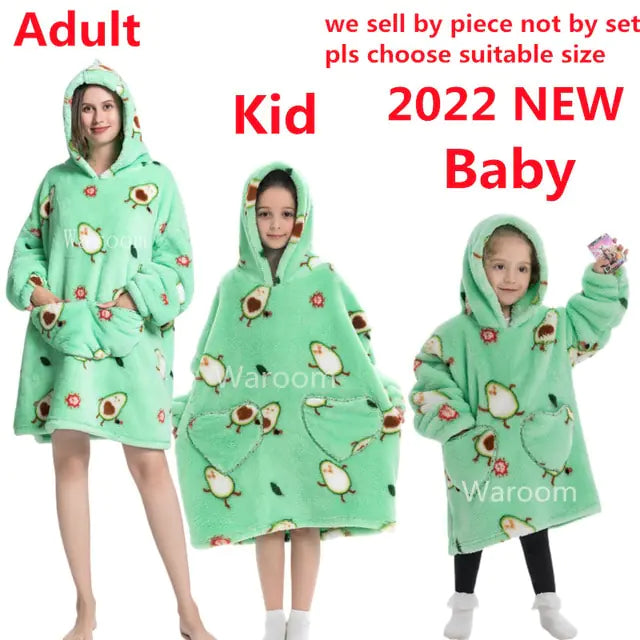 Embrace Ultimate Comfort with Oversized Hoodie Warm Blankets