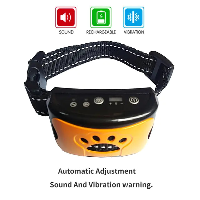Ultrasonic Anti-Bark Dog Training Collar - Gentle, Effective Bark Control