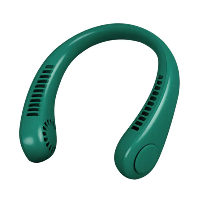 Portable Rechargeable Fan - Sleek, Concealed Turbo Design for Safe, On-the-Go Cooling