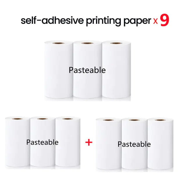 Cat Shape Mini Printer - Pocket-Sized Thermal Inkless Black and White Printer with Bluetooth Connectivity