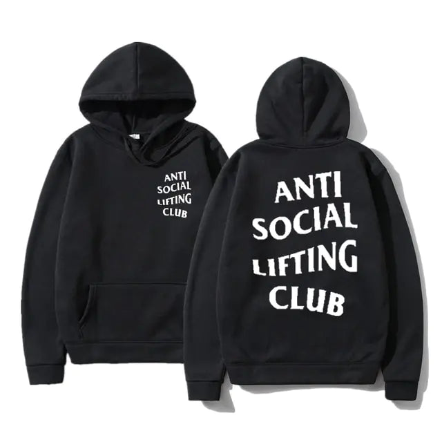 Anti Social Lifting Club Hoodies - Stylish Comfort for Autumn and Winter