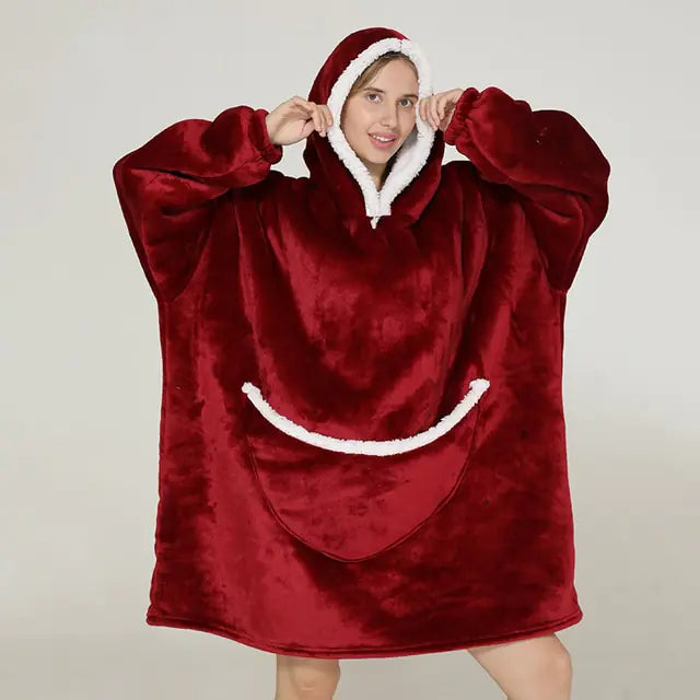 Embrace Ultimate Comfort with Oversized Hoodie Warm Blankets
