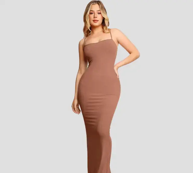 Transform Your Look with the Bodycon Shaper Dress with Built-in Shapewear