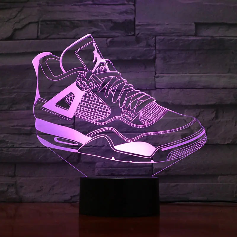 Light Up Your Style: 3D LED Sneaker Night Lamp