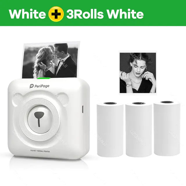 Mini Pocket Label Printer with Bluetooth 4.0 - Connects to Your Phone for Easy Printing