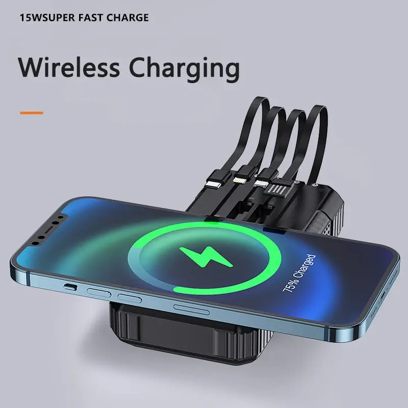 Stay Charged On the Go: Solar Power Bank with Ultimate Capacity