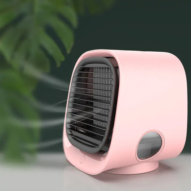 Mini Desktop Air Conditioner - Portable, Adjustable, and Multi-Angle Cooling