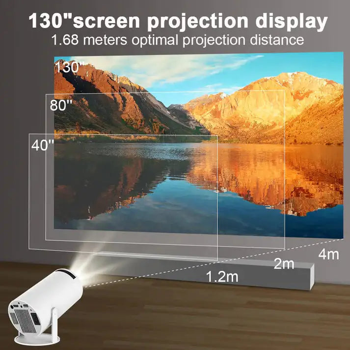 Cinematic Clarity, Maximum Portability: The Pivot Projector Pro