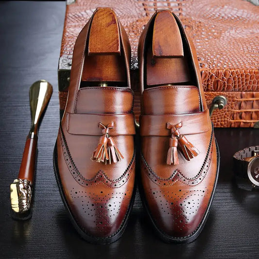 Timeless Style, Modern Ethos: Premium Vegan Leather Tassel Loafers