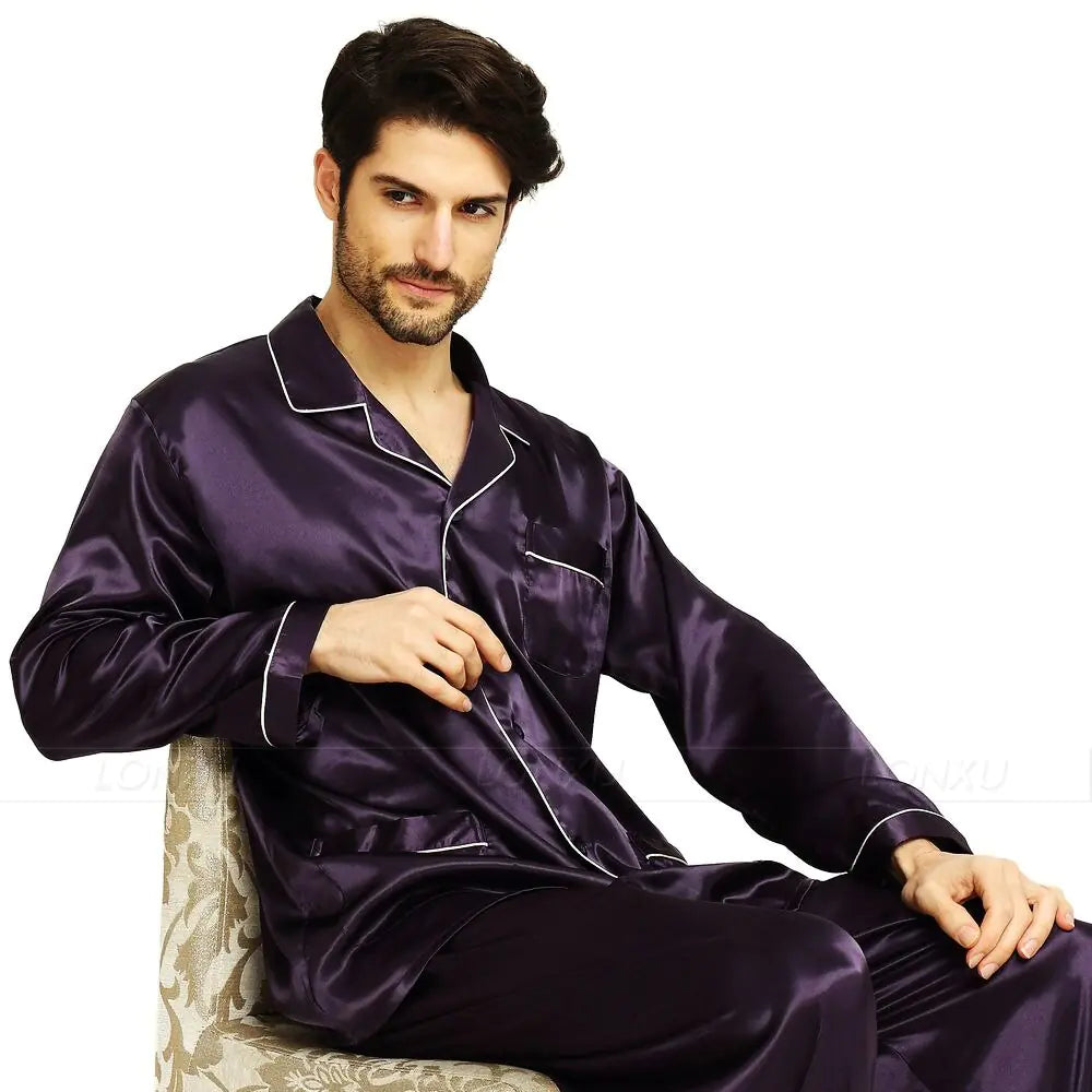 Elevate Your Comfort with Our Men's Sleepwear Pajamas Set!