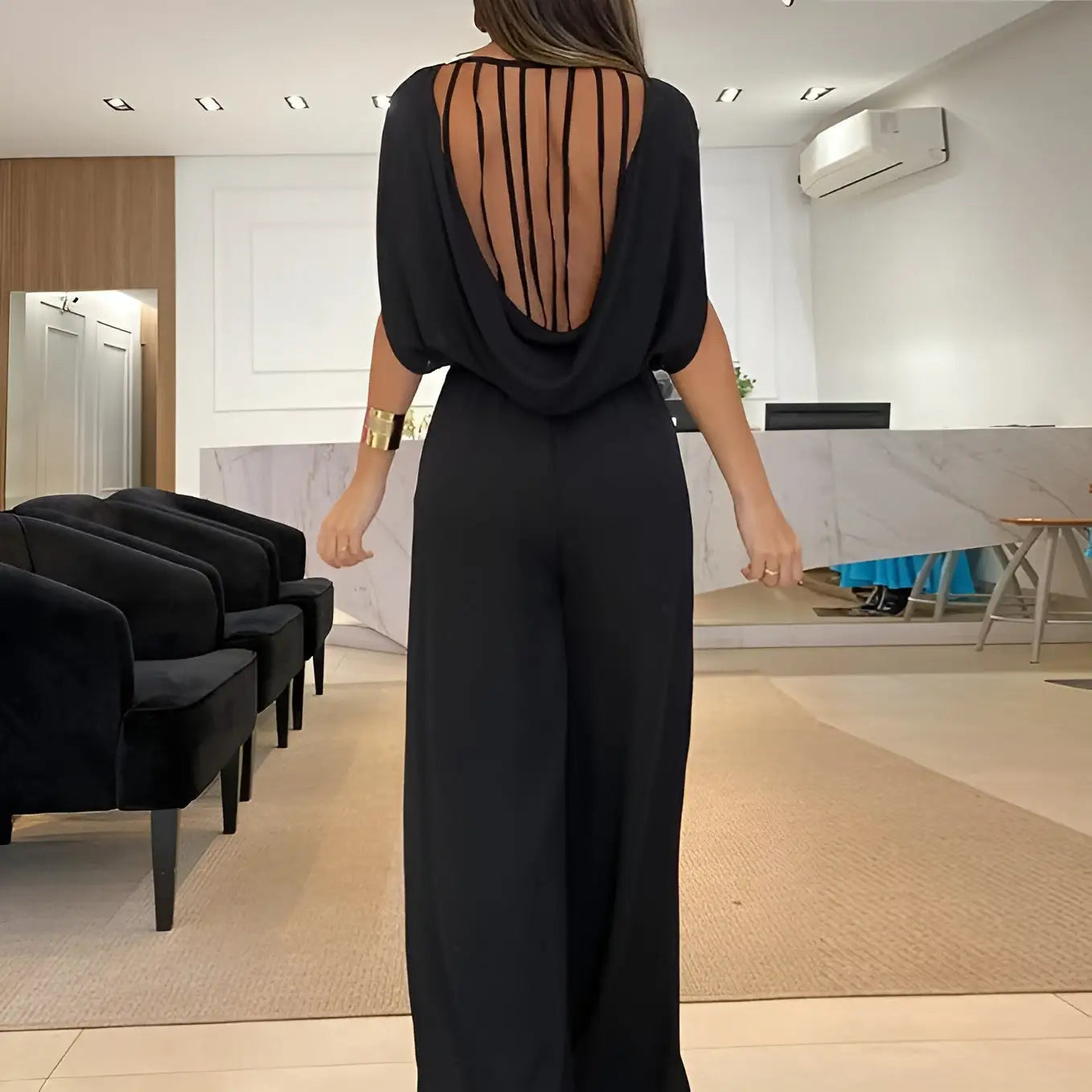 Stella Sleeveless Jumpsuit: Retro-Inspired Elegance Meets Modern Chic