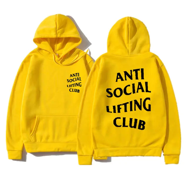 Anti Social Lifting Club Hoodies - Stylish Comfort for Autumn and Winter