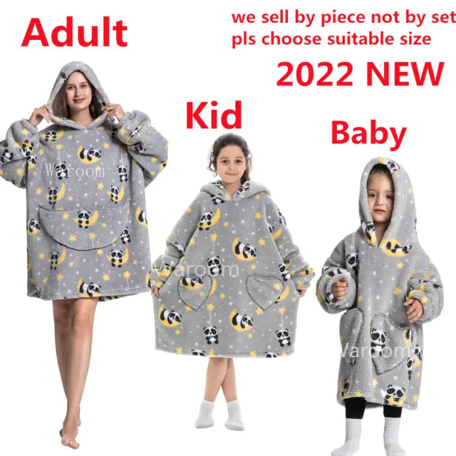 Embrace Ultimate Comfort with Oversized Hoodie Warm Blankets