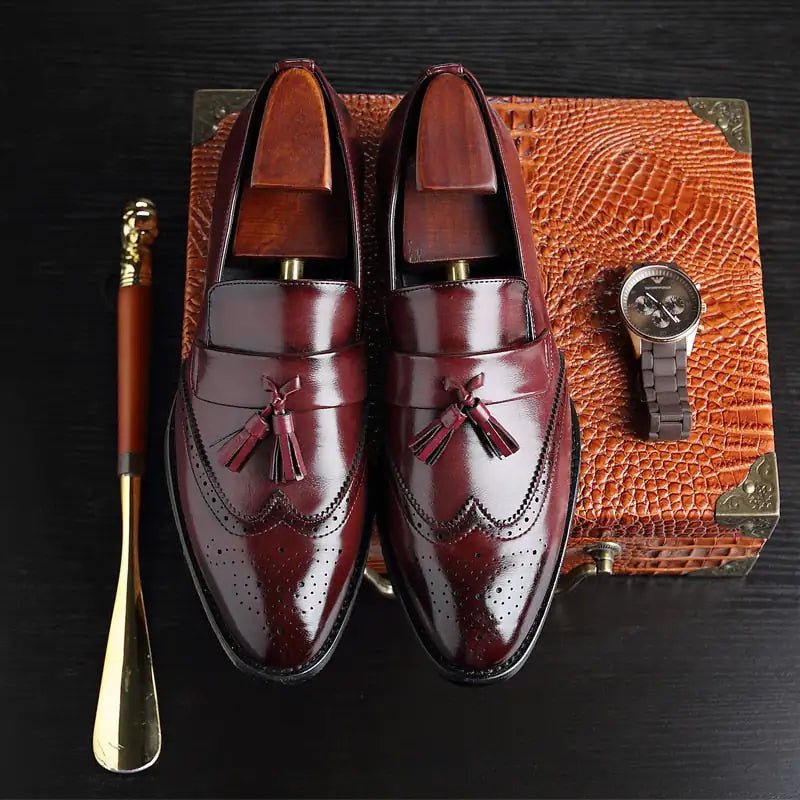 Timeless Style, Modern Ethos: Premium Vegan Leather Tassel Loafers