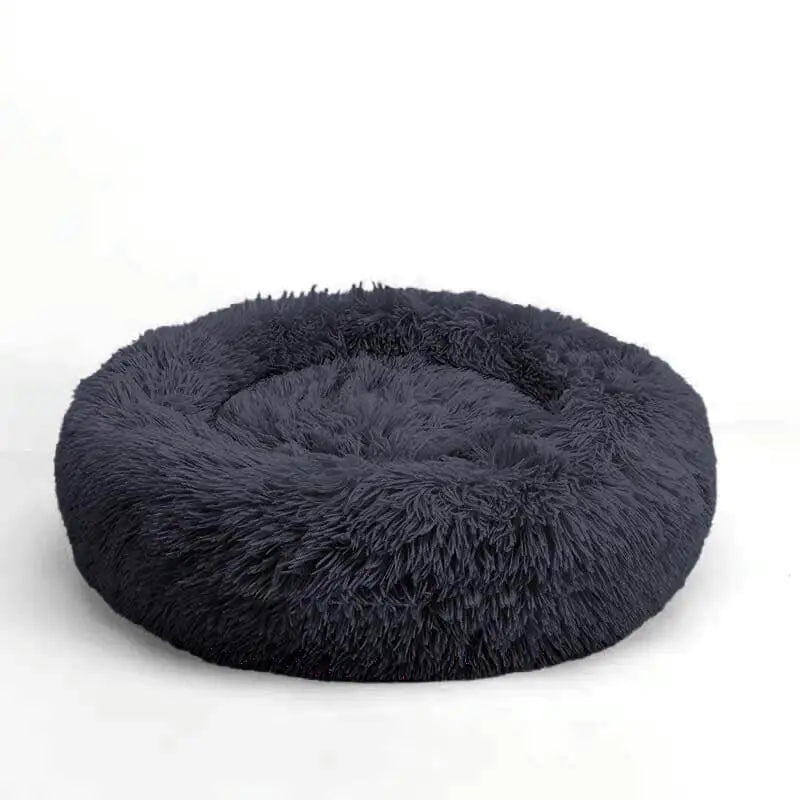 Comfy Calming Dog Bed - Plush Materials, Cozy Design for All Dog Sizes