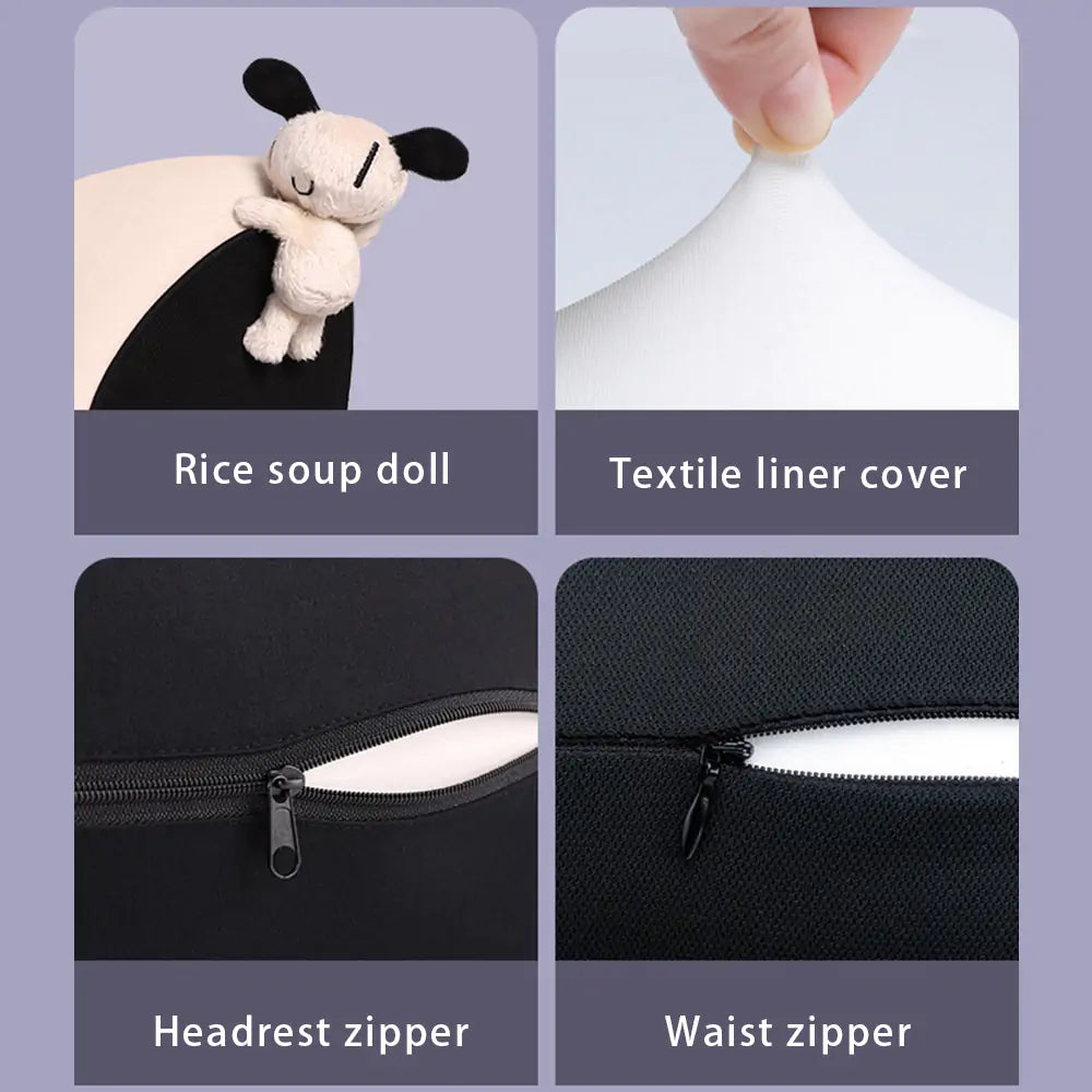 Car Seat Lumbar Pillow - Enhanced Support for Comfortable, Pain-Free Driving