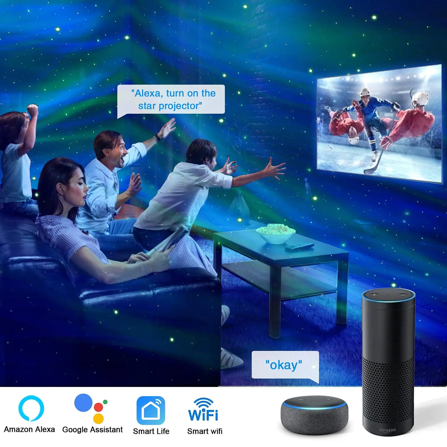 Aurora Galaxy Projector with Bluetooth: Transformative Lightscapes at Your Command