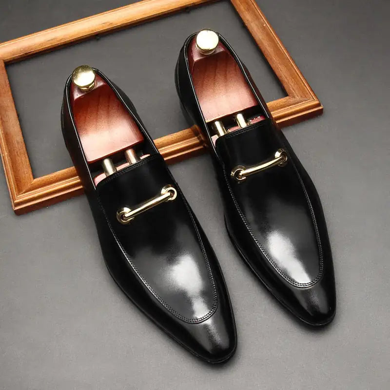 Men's Leather Loafers - Elevated Italian Elegance in Premium Materials