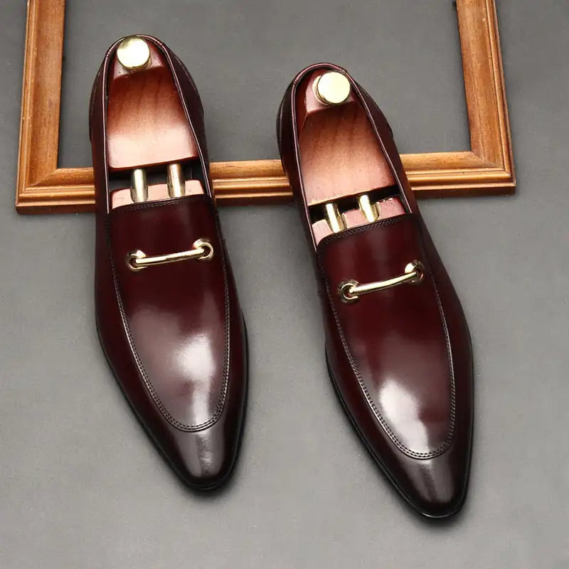 Men's Leather Loafers - Elevated Italian Elegance in Premium Materials