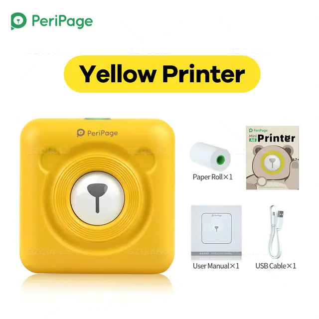 Mini Pocket Label Printer with Bluetooth 4.0 - Connects to Your Phone for Easy Printing
