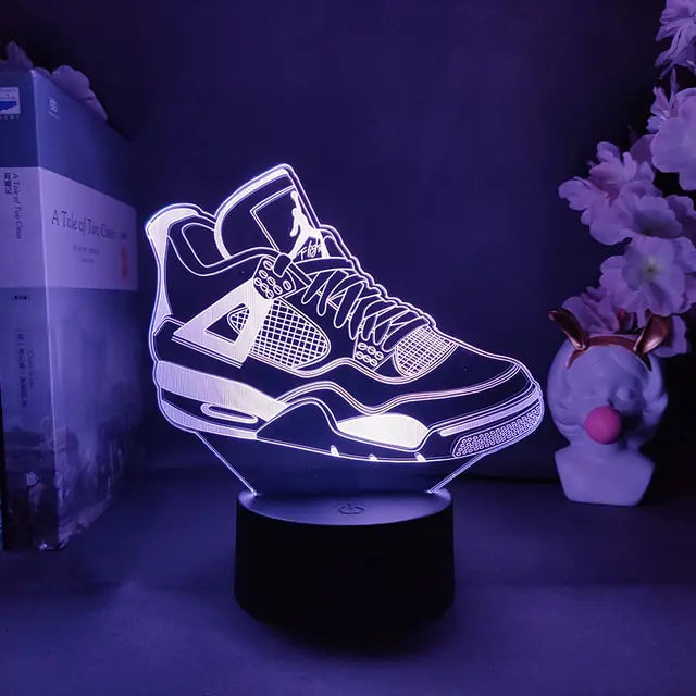 Light Up Your Style: 3D LED Sneaker Night Lamp