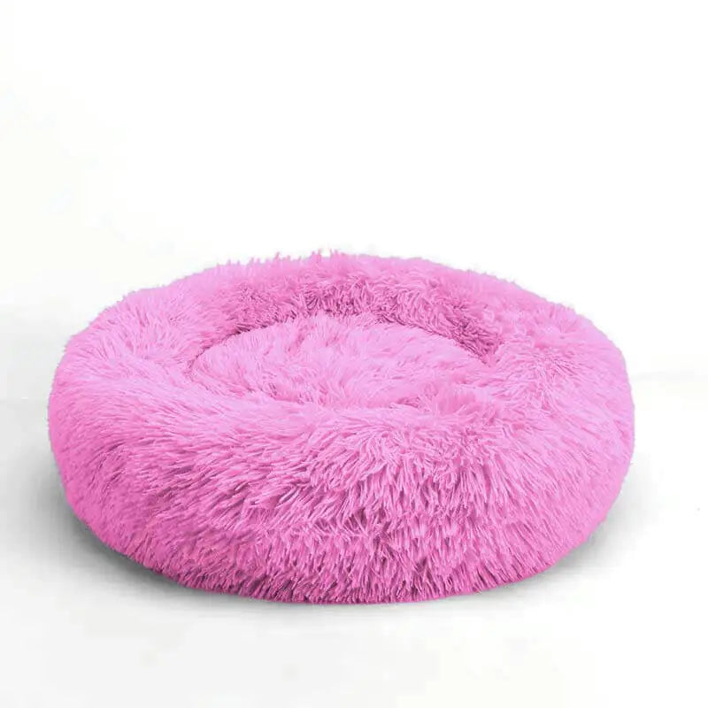 Comfy Calming Dog Bed - Plush Materials, Cozy Design for All Dog Sizes