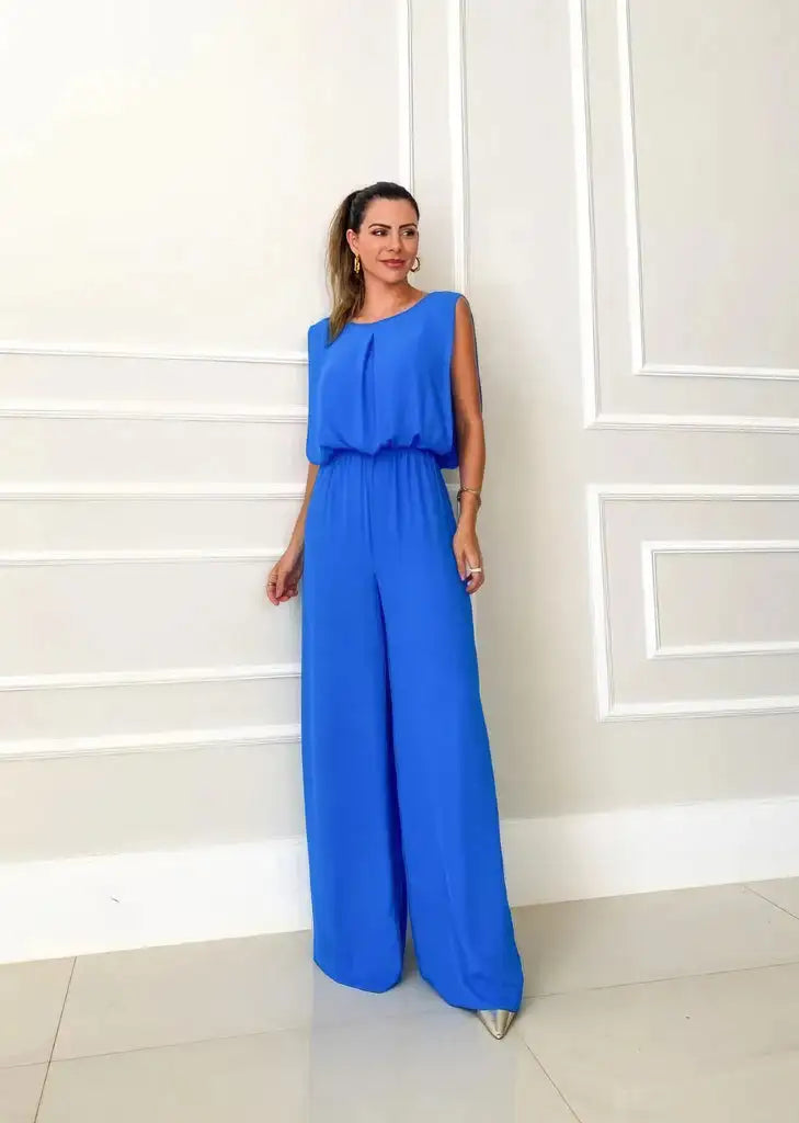 Stella Sleeveless Jumpsuit: Retro-Inspired Elegance Meets Modern Chic