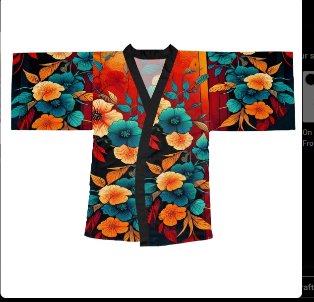Kimono Robes Meets Art Collection  "One Of A Kind"