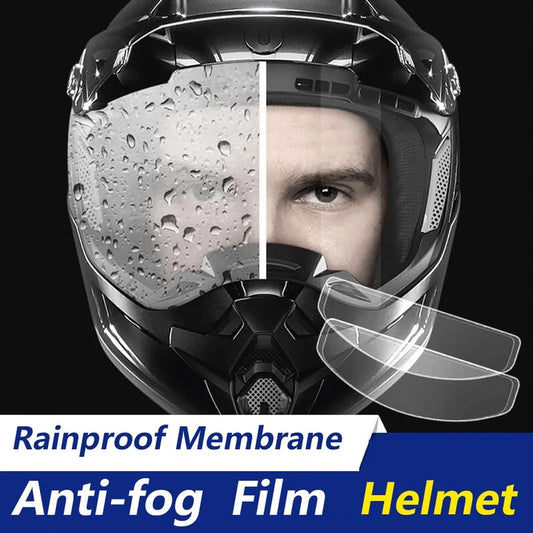 Motorcycle Helmet Anti-Fog Film - Clear Vision, Rainproof Coating