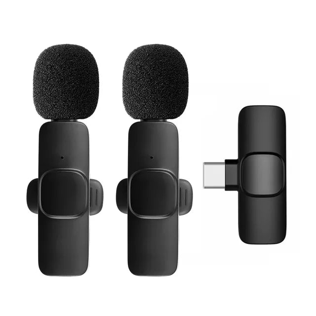Wireless Lavalier Microphone: Noise-Canceling, Real-Time Audio for iPhone, Android, and Xiaomi