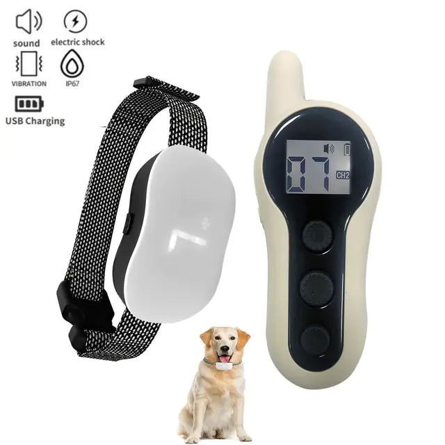 Ultrasonic Anti-Bark Dog Training Collar - Gentle, Effective Bark Control