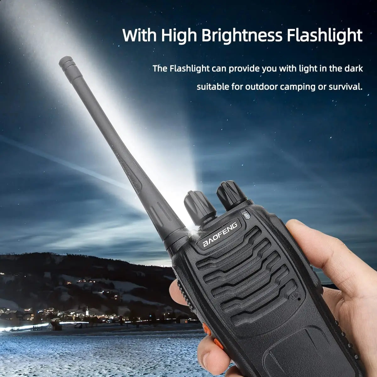 Baofeng BF 888S Walkie Talkie Set - 1/2 PCS, UHF 400-470MHz, Long Range Two-Way Ham Radios Transceiver for Hunting and Hotel Use