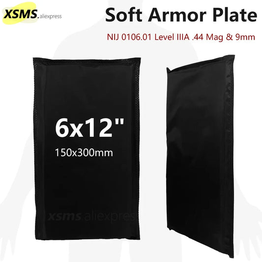 Soft Bulletproof Plate Ballistic Vest Bulletproof Board Side Waist Armor Panel 1/2PCS 6X8 150*200 NIJ IIIA 3A