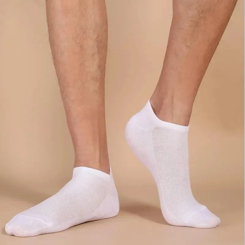 10 Pairs of No-Show Boat Socks for Women and Men - Invisible Low Cut with Silicone Non-Slip, Breathable Summer Ankle Socks in Solid Colors