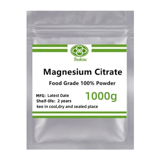 100% Pure Magnesium Citrate Supplement - Supports Muscle, Nerve Function, and Bone Health
