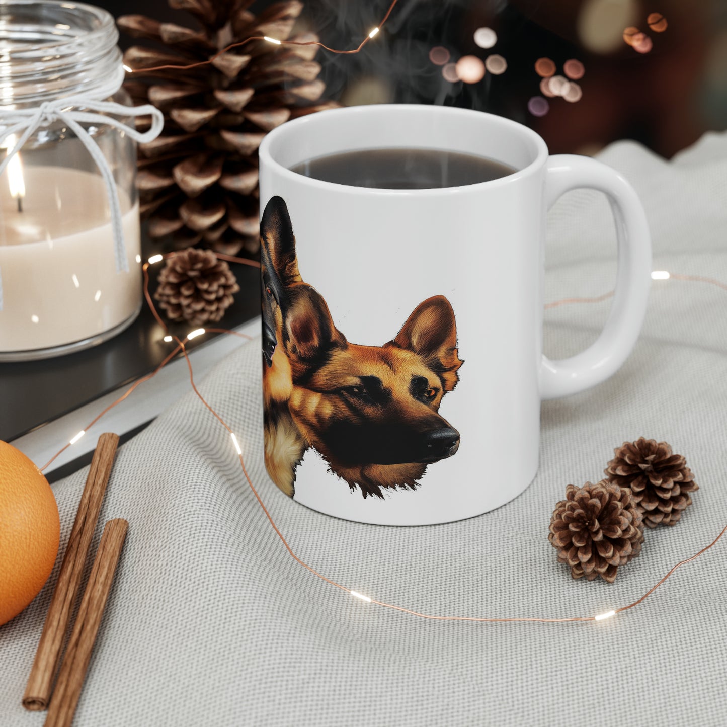 🐶 Your Loyal Companion: German Shepherd Ceramic Mug 11oz