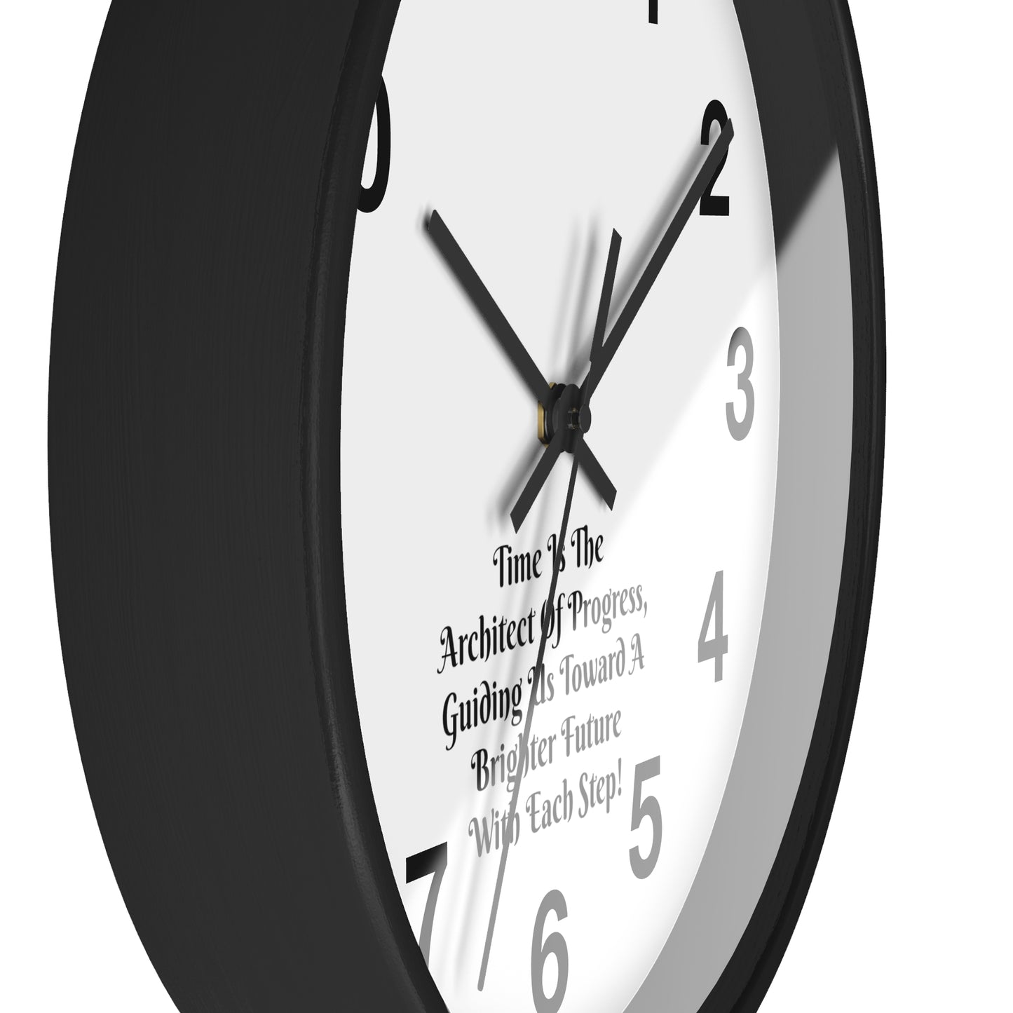 Progress Takes Time: Inspirational Architect Wall Clock