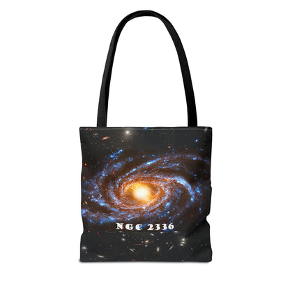 NGC2336 Galaxy Tote: Where Space Meets Style Series 14 , 9ozTote Bag (AOP)