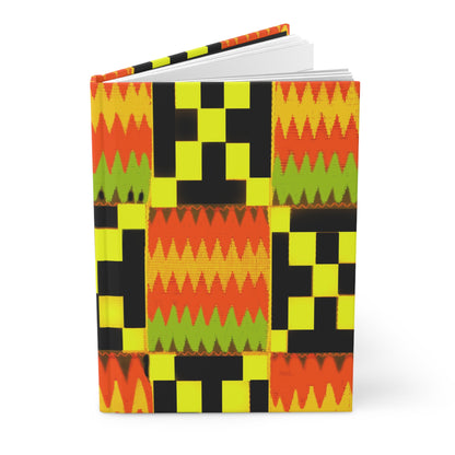 Vibrant Kente Designs: Hardcover Journal for Bold Expression