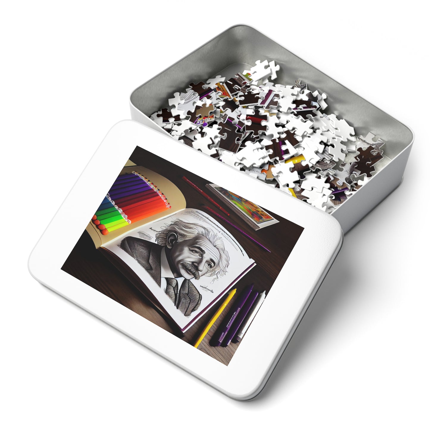 Albert Einstein Jigsaw Puzzle: Challenge Your Mind!  (252, 500,1000-Piece)