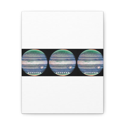 Unveiling Jupiter's Majesty: Cosmos Series Canvas Print