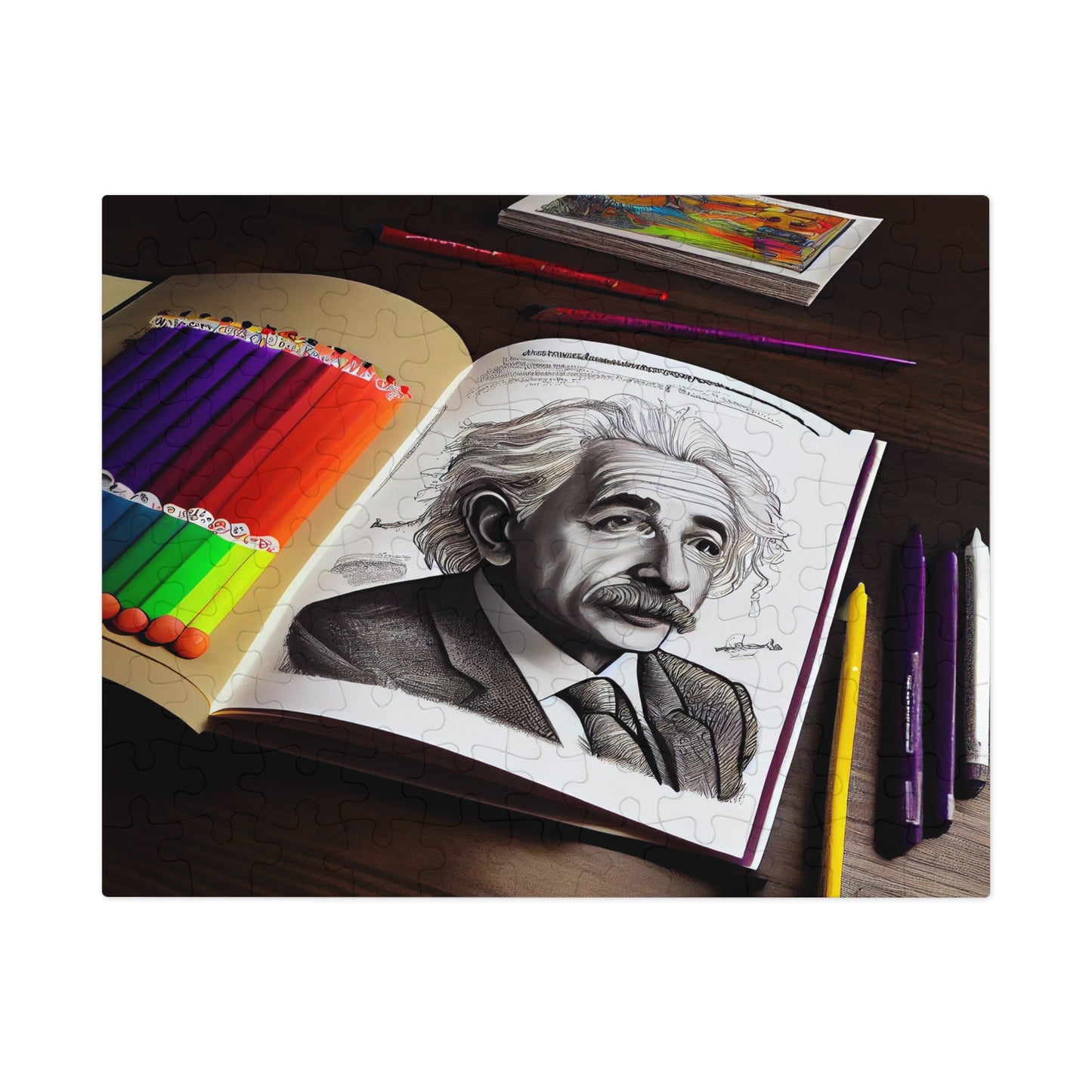 Albert Einstein Jigsaw Puzzle: Challenge Your Mind!  (252, 500,1000-Piece)