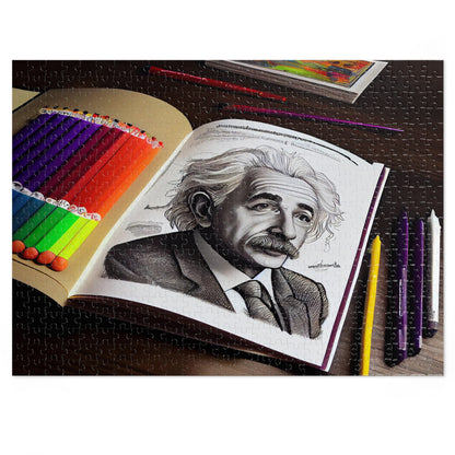 Albert Einstein Jigsaw Puzzle: Challenge Your Mind!  (252, 500,1000-Piece)