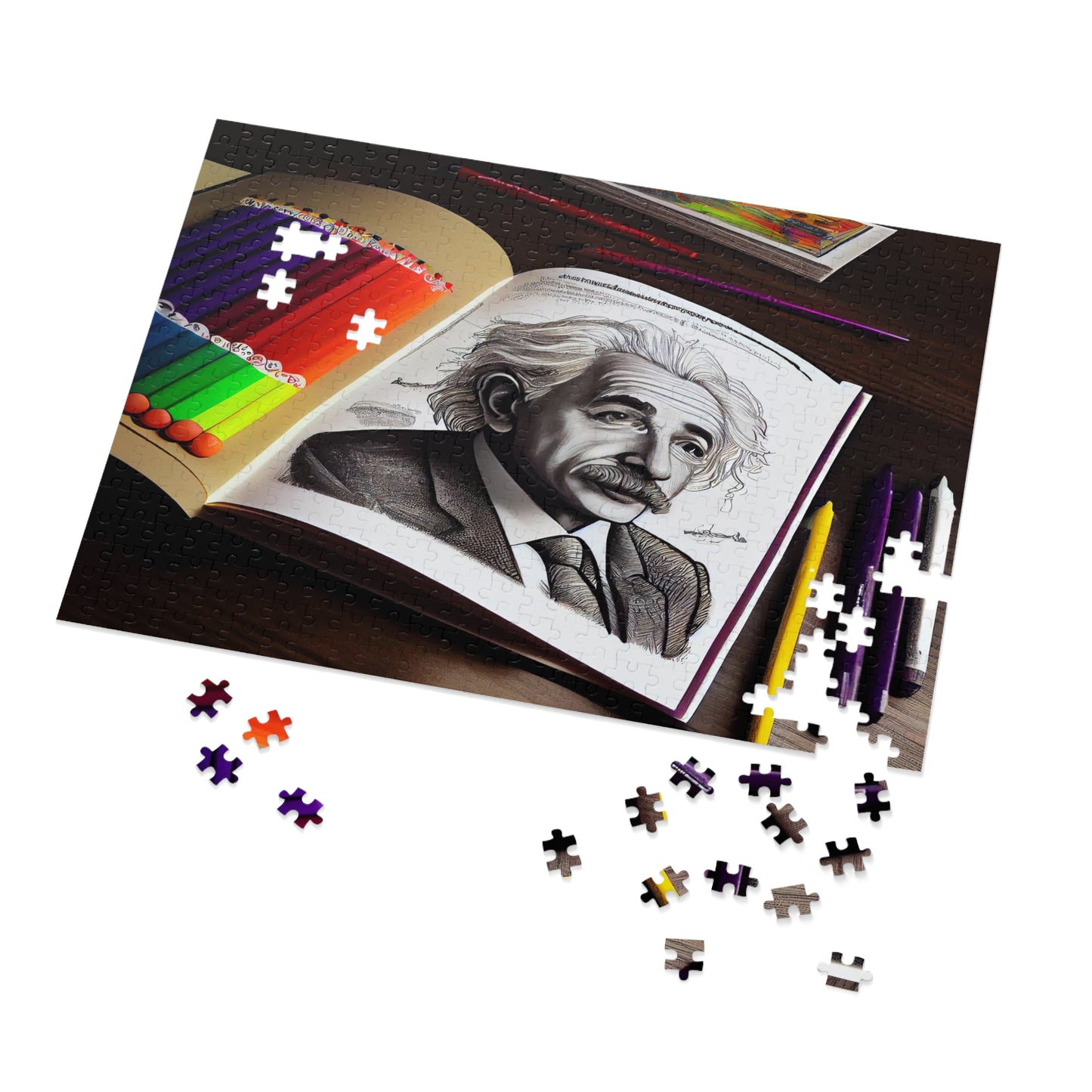 Albert Einstein Jigsaw Puzzle: Challenge Your Mind!  (252, 500,1000-Piece)