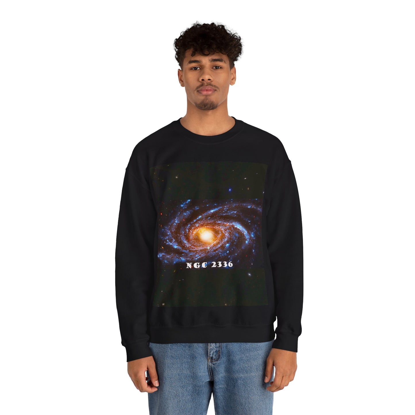 Cosmos Series 14 NGC2336-galaxy Unisex Heavy Blend™ Crewneck Sweatshirt