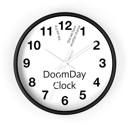 "Doomsday Countdown" Wall Clock