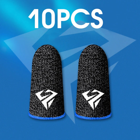 10 pcs Mobile Game Fingertip Gloves - Sweatproof, Anti-slip Touch Screen Finger Sleeves for PUBG, Breathable Gaming Finger Covers