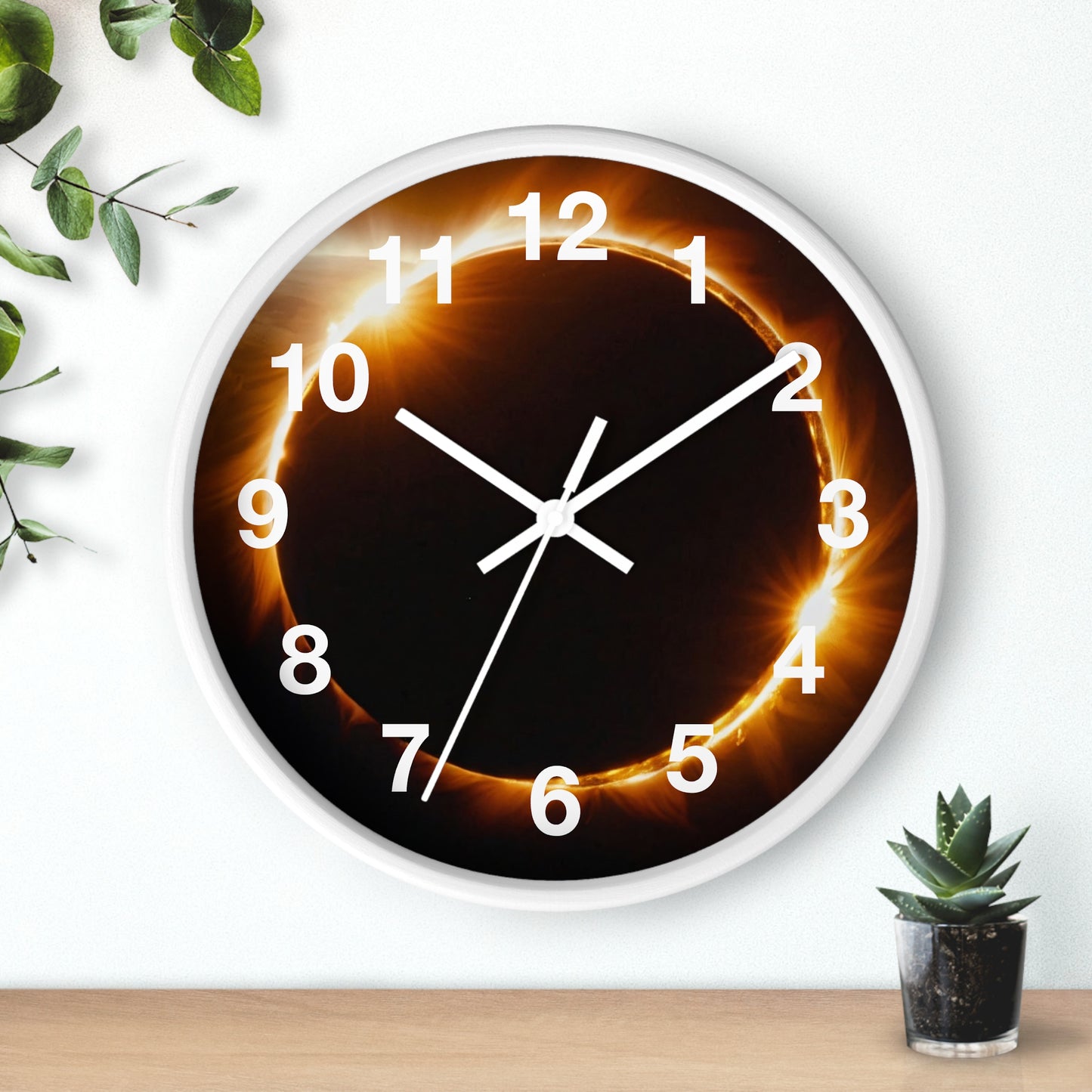 Solar Eclipse Clock Wall Clock Home Use!!