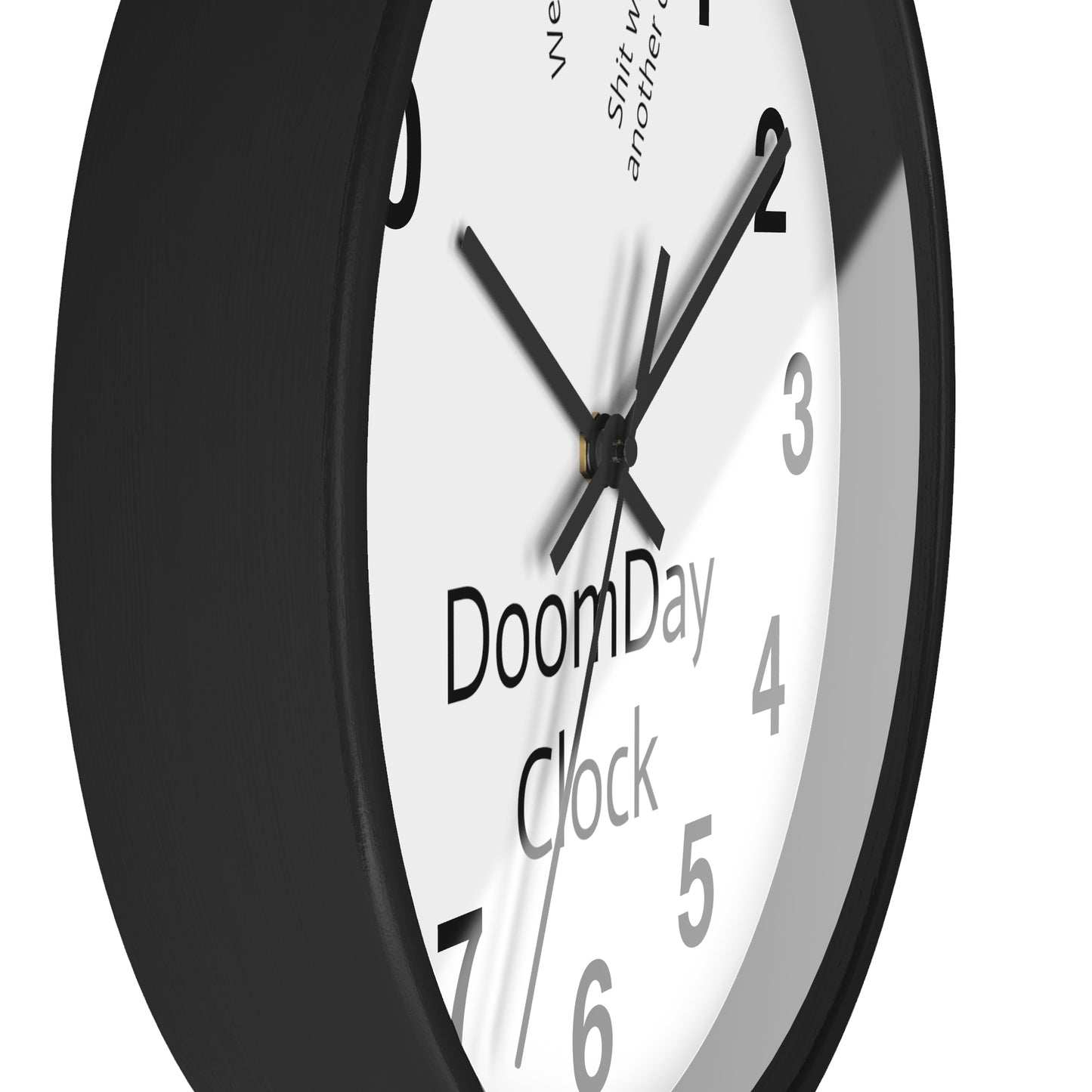 "Doomsday Countdown" Wall Clock