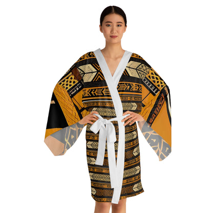 Sophisticated Cosmopolitan Series (F) Long Sleeve Kimono Robe 🌸
